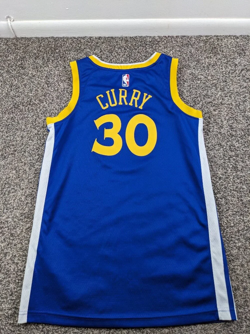 Stephen Curry Golden State Warriors Jersey Nike Swingman Blue Mens 40 (Small)